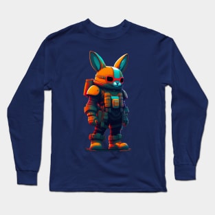 Cyberpunk Bunny Retro Vintage Long Sleeve T-Shirt